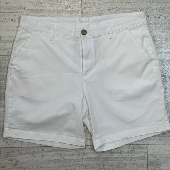 Chubbies White Shorts Mens Large 7” Inseam Originals Casual Summer - Picture 1 of 4